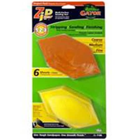 Gator Finishing 7186 Zip Sander Assorted 6PK 7436280
